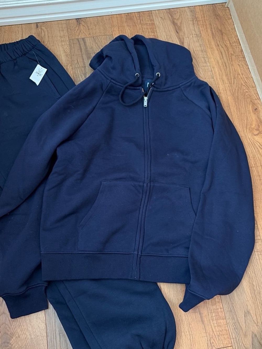 GAP Navy Zip-Up Hooded Sweatshirt